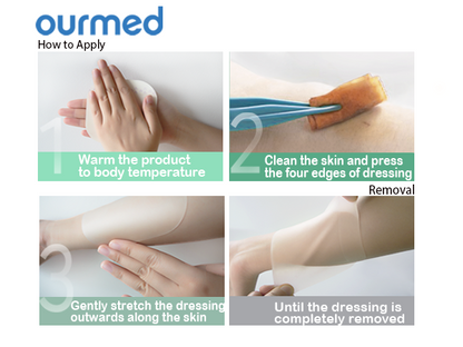 Ourmed Advanced Wound Care Hydrocolloid Bandages Dressing