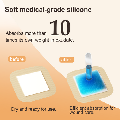Ourmed  Silicone Foam Dressing - with Border